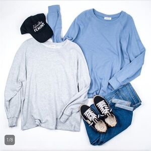 First Love Casual Blue Top from Flaunt Boutique Size L